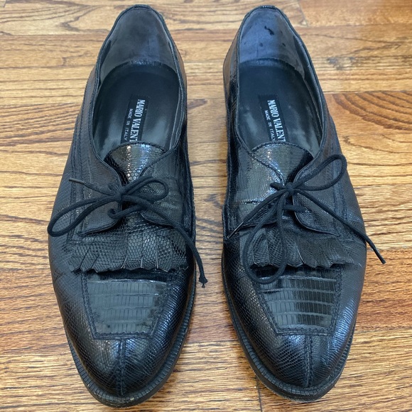 Mario Valentino Men’s Alligator Skin Oxfords - Picture 2 of 5